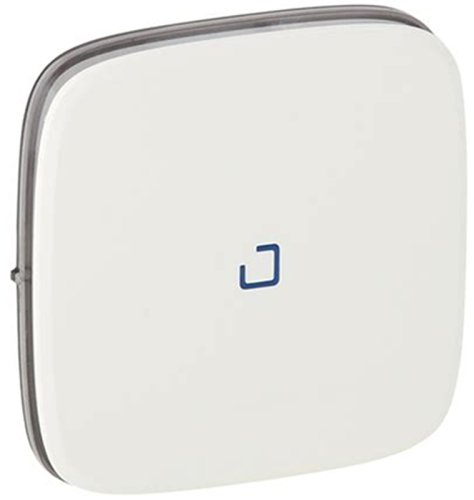 Лицевая панель Legrand Valena Allure для 1-кл. выключателя с подсветкой белый картинка